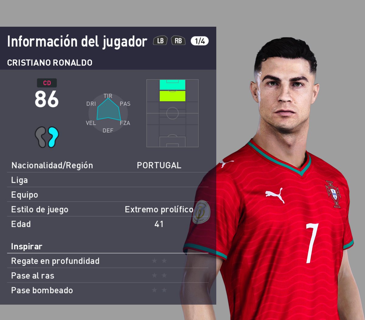 FabriFacemaker's tweet photo. Cristiano Ronaldo - PES 2021 PC

By_FabriFacemaker

Link https://t.co/bkI8TYzuz2

#CristianoRonaldo #Ronaldo #Portugal #mundialdefútbol2026 #Mundial #PES #PES2021 https://t.co/Eep1eWbiah