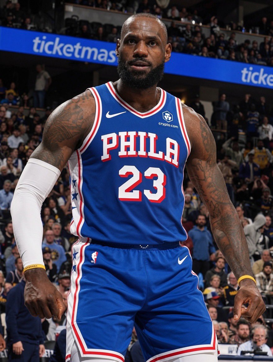 thephillyfly's tweet photo. LeBron to Philly no matter what https://t.co/W2JdXJcNGt