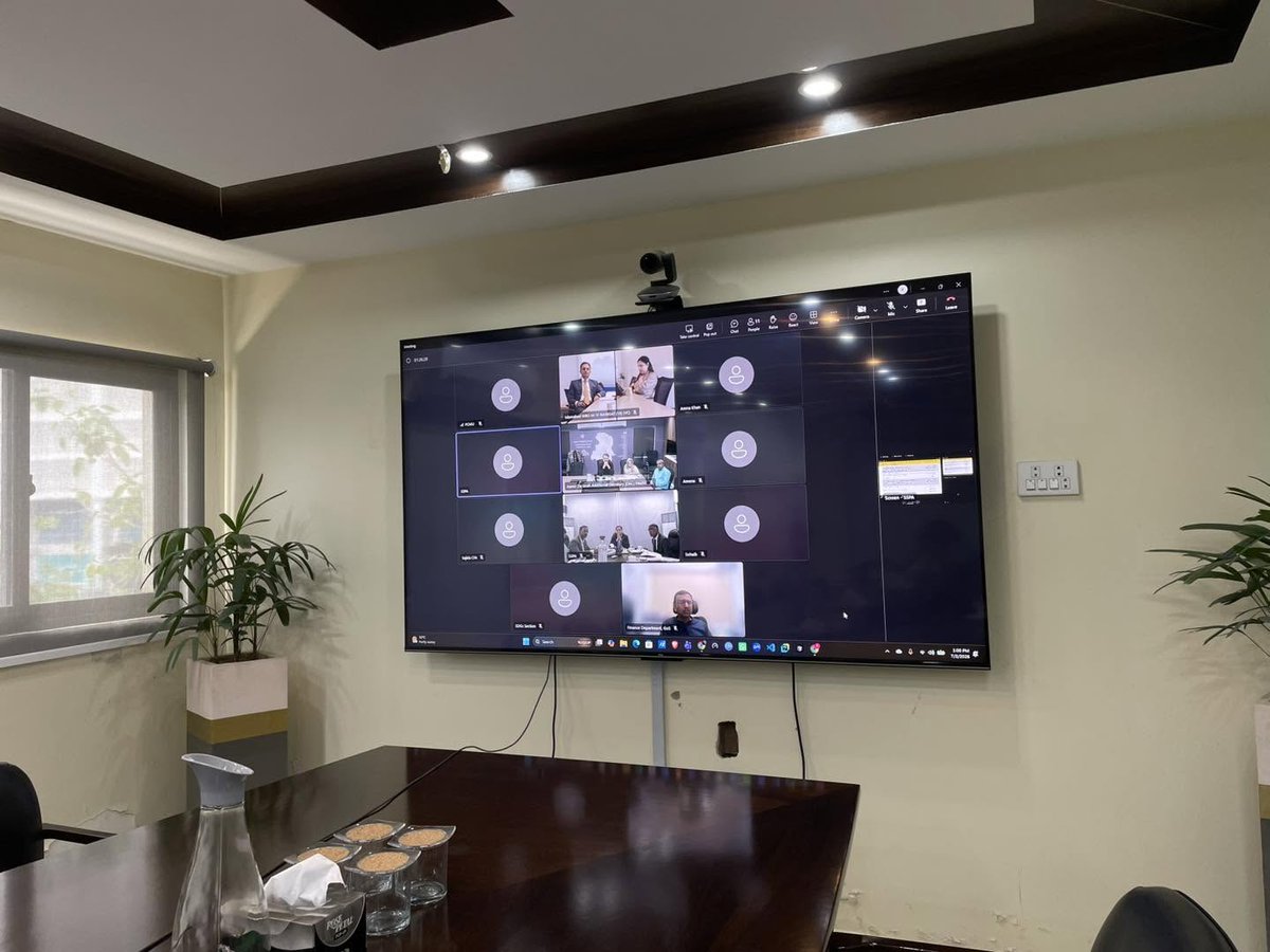 PCMUSWAT's tweet photo. 8th Project Steering Committee Meeting of The World Bank Funded Project, Strengthening Social Protection (SSP) was held on 2 July 2026. The Meeting was virtually attended by PC, Mr. Nazeer Memon along with Ms. Kanza Memon, Mr. Ali Channa, Mr. Noraiz Shaikh and Ms. UM E Rubab. https://t.co/J4A2Ti5xiU