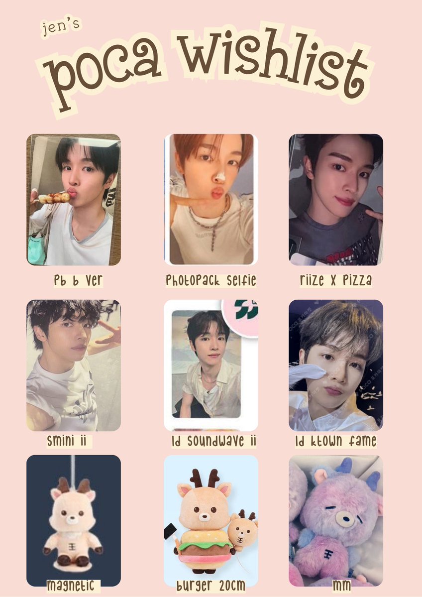 4jsgcn's tweet photo. want to buy sungchan poca pc photocard wtb urakbam doll riize https://t.co/jO3MPszwHV