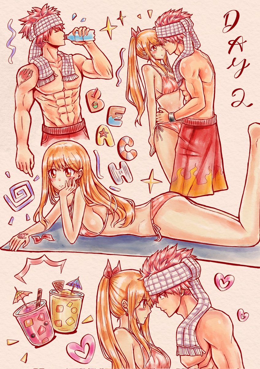 Natsu_Fireee's tweet photo. 《Nalu week 2026 | Day 2》
Beach Day / Confession 🏖 💞
#Nalu #Fairytail https://t.co/ZorgDlSR3p