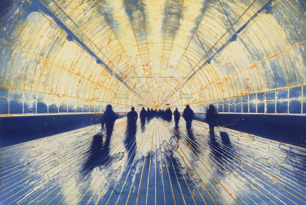 saltwatermp3's tweet photo. Frank Brunner's "Transit" etchings https://t.co/4l5E7ZAkFH