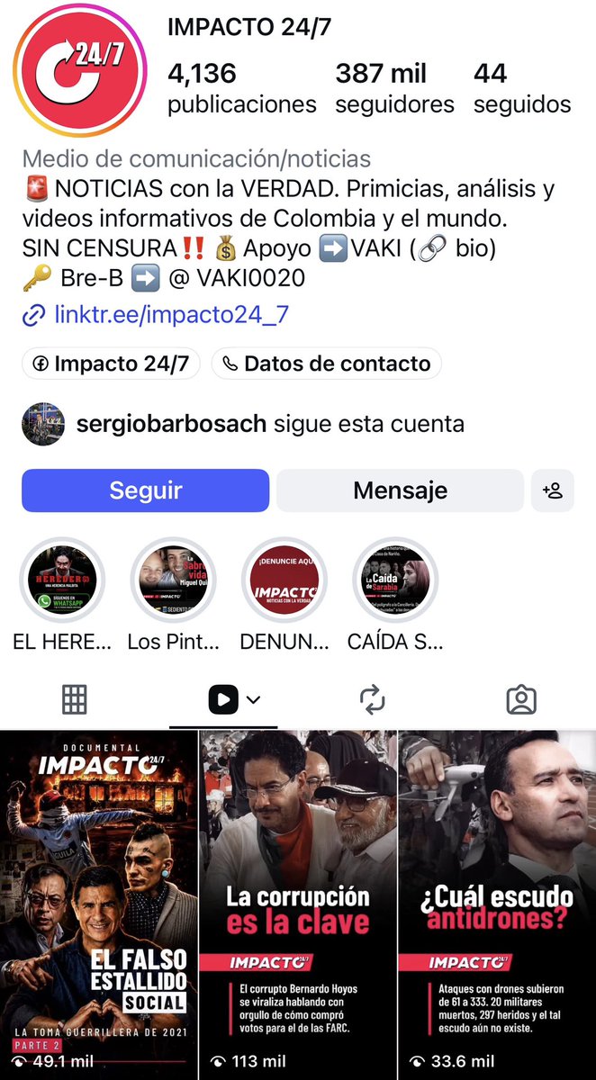 juguitodecalzon's tweet photo. Está es de las  cuentas de desinformación más grande de Colombia. Les invito a denunciarla por información falsa o póngase la de 10 y la bajan https://t.co/QlePR0FOZK