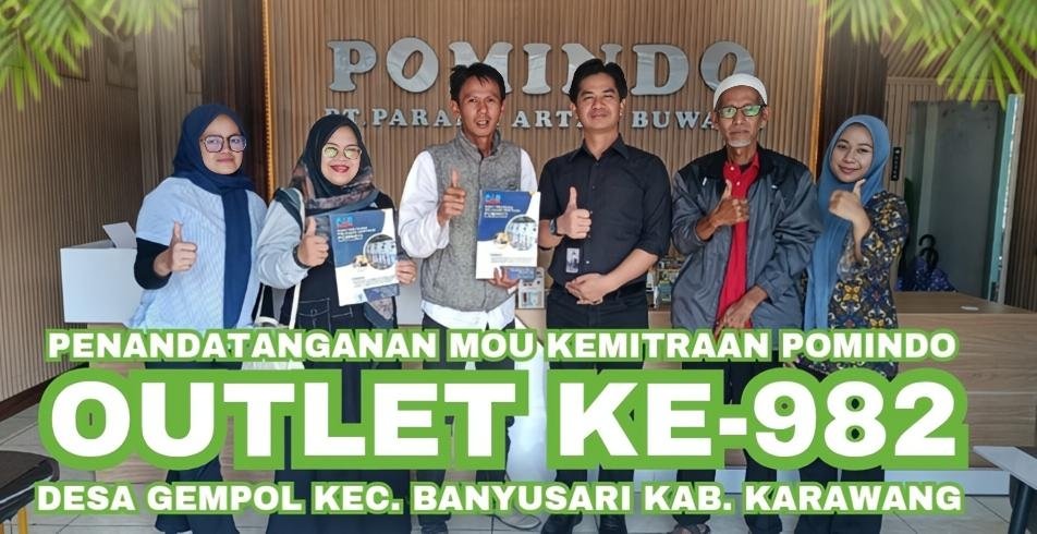 YayaSumantri's tweet photo. 18 OUTLET LAGI TEMBUS 1.000 GOLL :

ini adalah Mitra Outlet POMINDO yang ke-982 di Indonesia.

Pak Haji Uje dan Istri tiba di Kantor Pusat POMINDO memenuhi S.O.P pendaftaran kemitraan.

Lokasi Outlet POMINDO Ke-982 ini di Desa Gempol Kec. Banyusari Kab. Karawang - Jawa Barat https://t.co/tyKeOP32eH