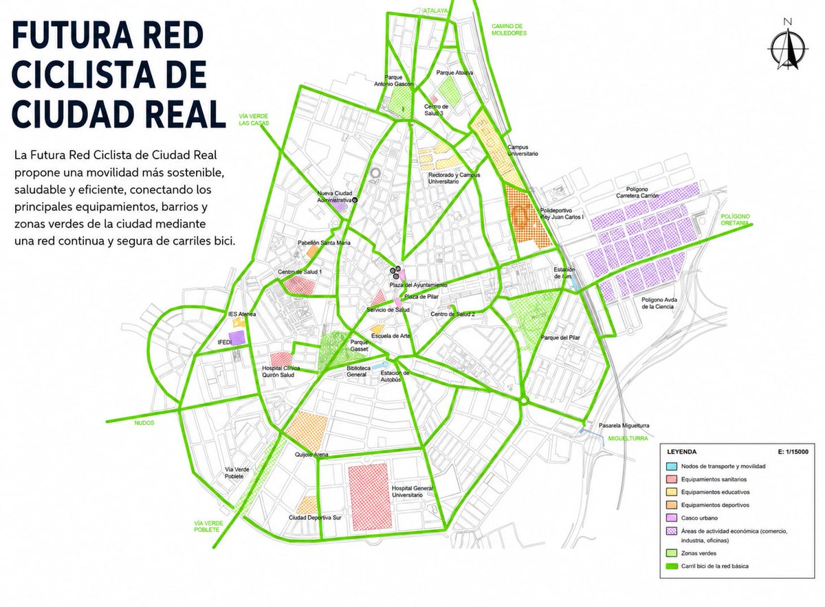 AYTO_CIUDADREAL's tweet photo. 👉Movilidad presenta el diseño de la nueva Red Ciclista Básica de Ciudad Real.
https://t.co/iXsxpt7jyv

#CiudadReal #Movilidad #Bicicleta #MovilidadSostenible #CarrilBici #CiudadRealAvanza https://t.co/9e2TLGT6ze