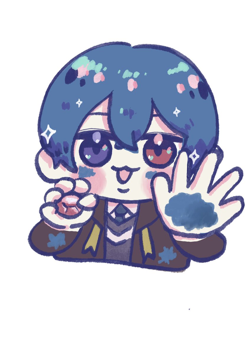 Bukuro__illust's tweet photo. イラスト3枚かきましたよ〜！
青色見習い魔法使いさんです♪
YouTubeにあがっている実際の動画もぜひ見てみてね！ https://t.co/Zgmwfqs3Pz