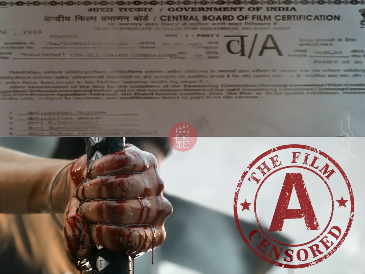 _MovieVerse's tweet photo. #ThalapathyVijay's first "A" Certified film was #Bagavathi (2002) 

- Now, #JanaNayagan (2026) is set to become his second "A" Certified film.

#CMJosephVijay‌ https://t.co/zPypeNsdAo