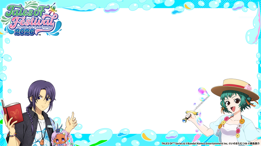 tales_ch's tweet photo. 7/4(土)・7/5(日)は​
#テイフェス2026​​

テイフェスの思い出を飾れるフレームをプレゼント！♪​

テイフェスでの出来事をフレームで飾った投稿をお待ちしています✨ https://t.co/VmnWlpI3xN