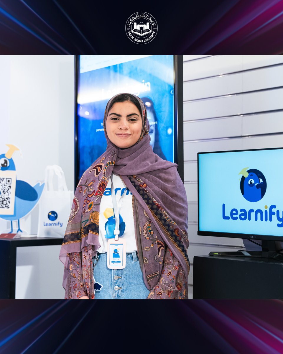 DAHUniversity's tweet photo. جانب من مشاريع تخرج طالبات برنامج بكالوريوس التصميم في الاتصالات المرئية بكلية الهندسة والحاسبات والتصاميم بجامعة #دار_الحكمة، في معرض “Visionary 2026” الذي أُقيم في الجامعة.​
​
A glimpse of the graduation projects presented by students of the Bachelor of Design in Visual Communication Program, from the School of Engineering, Computing and Design at Dar Al-Hekma University during the “Visionary 2026” exhibition.​

#جامعة_دار_الحكمة 
#dahuniversity
#Visionary2026 
#CreatingFutureOpportunities
#CreativeFuture 
#StudentExhibition