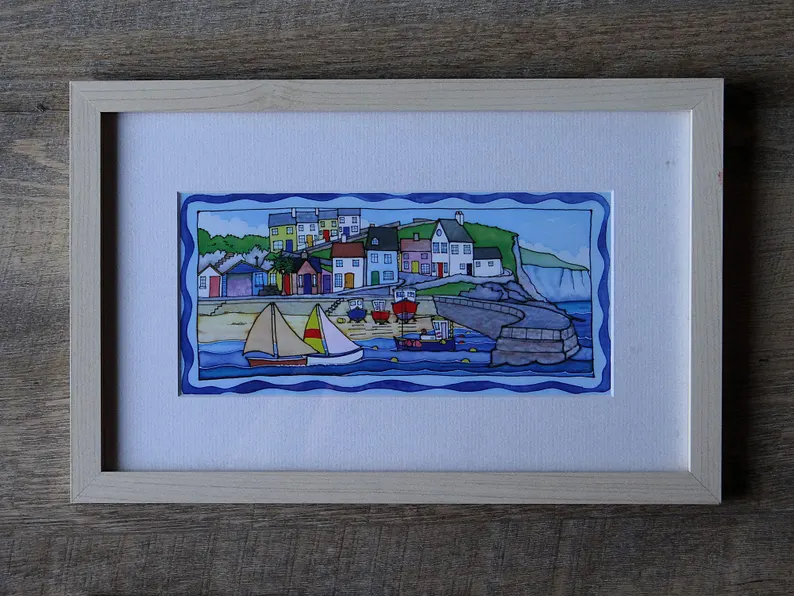 elementsdeco's tweet photo. Vibrant naive art of a colorful Scottish coastal village &amp; harbor 🎨
Perfect framed piece by Lenevan (1998) – St Abbs, the real New Asgard!  Ideal maritime wall decor 📷https://t.co/3DxwoFZyMs

#NaiveArt #CoastalArt #StAbbs #MaritimeDecor #NewAsgard https://t.co/4UNsZP31YE