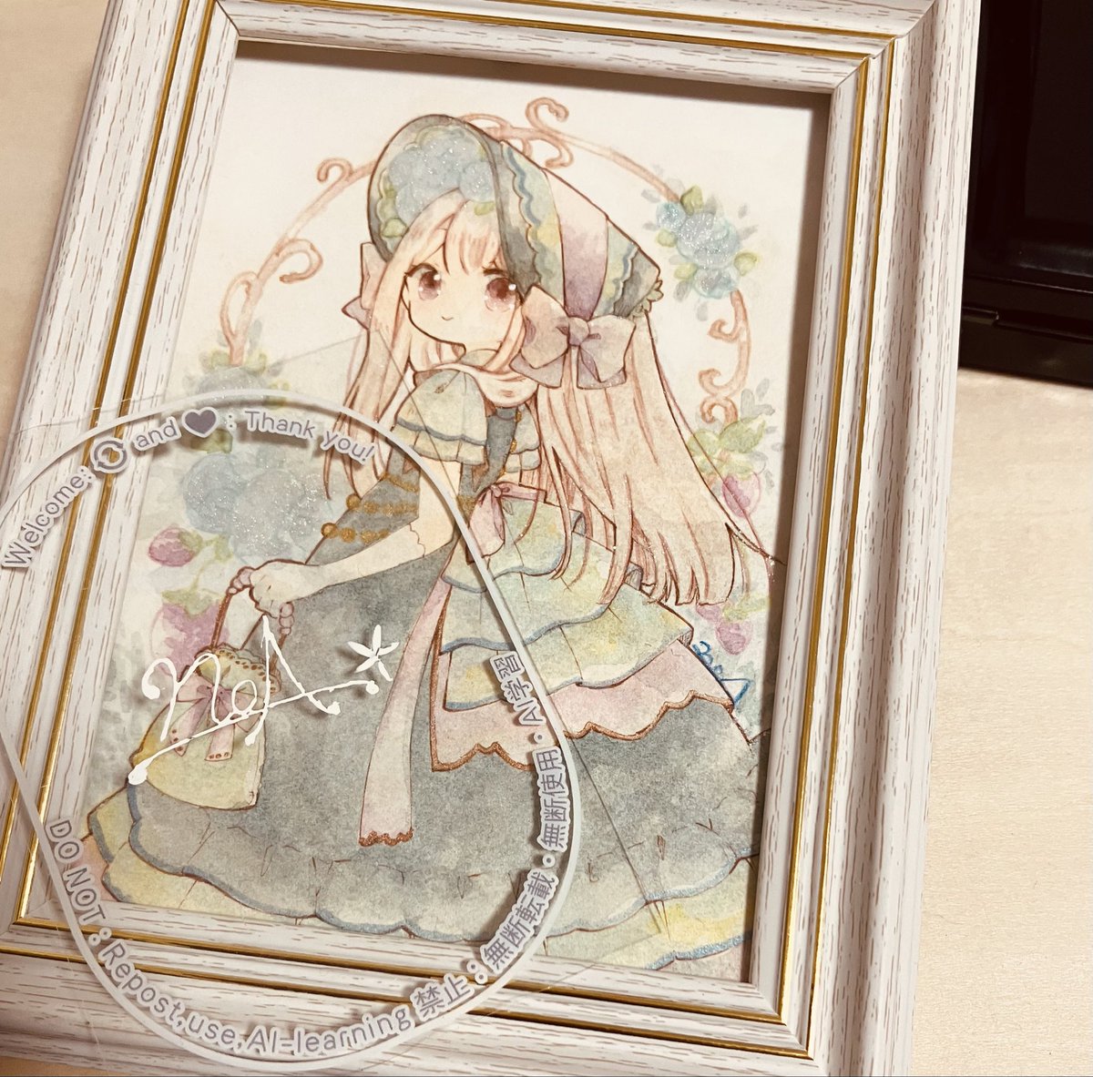 noa_n428's tweet photo. 土曜日より開始となるGallery grad.様
#Fancy_Dreamy展5 に
額装2点、フレームレス3点（BOX Ｓ）でお邪魔します！

会期　7/4(土)～7/11(土)
休廊日　7/7(火)～7/9(木)

レースやリボンなど、たくさんのかわいい！と、涼しさを感じられる展示会、愛らしいメイドと執事のグループ展も同時開催です！ https://t.co/PZ6FRBrY3P