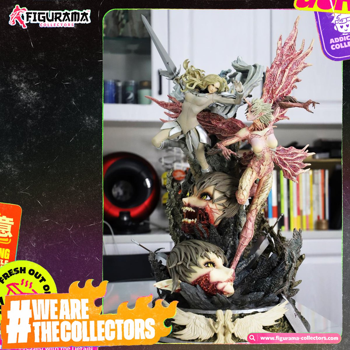 Figurama1's tweet photo. ✨COLLECTOR CORNER: LEGENDS ON DISPLAY✨

~~~~~~~~~~~~~~~~~~~~~~~~~~~~~~~
We’ve been spoiled with Claymore collectibles recently, and it’s easy to see why! These legendary Yoma slayers command attention just as effortlessly as they do throughout the series. And while Bleach's Ichigo vs Ulquiorra brings a completely different kind of energy, their iconic rivalry is just as impossible to ignore. It’s definitely not because of those vibrant LED effects…Not at all…🤩
~~~~~~~~~~~~~~~~~~~~~~~~~~~~~~~
Claymore: Clare Bust - https://t.co/gj5zgcjRgY
Bleach: Ichigo vs Ulquiorra - https://t.co/mfWKYwcySQ
Claymore: Teresa vs Priscila - https://t.co/ZkWYLWqRRF
~~~~~~~~~~~~~~~~~~~~~~~~~~~~~~~
#Claymore #Bleach #Anime #AnimeFigure #AnimeStatue #AnimeCollection
