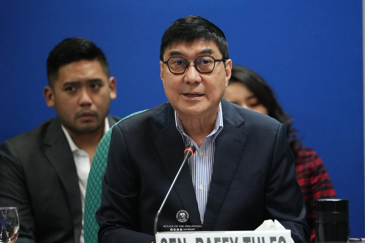 senatePH's tweet photo. Sen. Raffy Tulfo pushed for the amendment of the Oil Deregulation Law, saying the measure must restore the government’s power to protect Filipinos from unjustified price increases during times of crisis. #SenatePH 1/3 https://t.co/aFlnfU4zLS