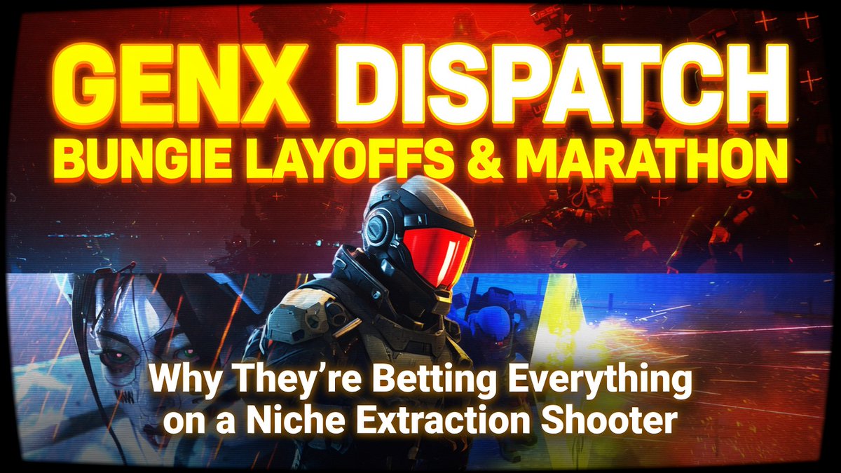 1msdj1's tweet photo. Old Guy dispatch just dropped.

Bungie got gutted with heavy layoffs, most of the Destiny team wiped, and they’re still reorganizing the whole studio around one game — a niche extraction shooter that’s catching serious hate.

Why the big bet on Marathon? Where’s the hate actually coming from? And what would it actually take for it to survive long-term?

Full breakdown here:

https://t.co/2h0wkIacsb

Gamers wanted. Sound off.
