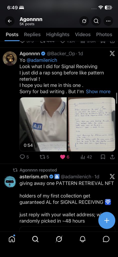 Agonnn16's tweet photo. @adamilenich @nafeeesah___ My man got ghost ban on x bro check his song https://t.co/NBDLIOXIsS