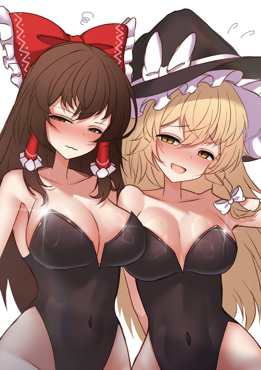 tofuandsoup's tweet photo. 🐰霊夢＆魔理沙🐰 https://t.co/QiA9QK5iVB