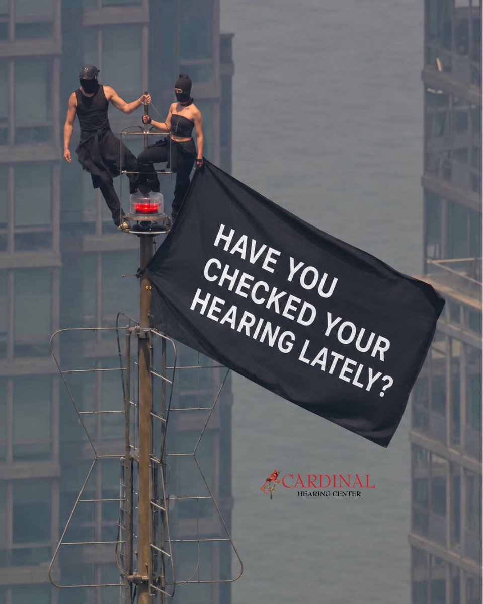 CardinalHear's tweet photo. “Everyone’s been mumbling lately”… or have they? 👀

If conversations are getting harder to follow, it might be time for a hearing check! 👂❤️

#empirestatebuilding #hearinghealth #cardinalhearing #chc #audiology https://t.co/9KvtQZGKkD