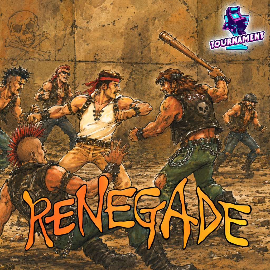 AntstreamArcade's tweet photo. Take on our new Renegade tournament, only available this week on Antstream Arcade! Do you have what it takes to be the best at Technōs' beat 'em up classic?
#retrogames #retrogaming #antstreamarcade #technos https://t.co/BXEdx9tH1z