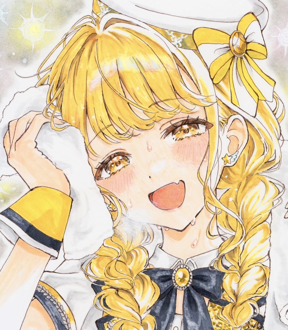 aanyomaru's tweet photo. 完成したことねちゃん全体像です！
GO MY WAY新衣装でのライブ直後をイメージして描いています✨

🔨ヤフオクに出品いたしました🎨
詳細は【プロフィール欄のリンク🔗】
よりご確認ください。
⏳7/5（日）21:45 終了予定

よろしくお願いします🙇‍♂️

#藤田ことね #イラスト #ヤフオク出品中 https://t.co/sEFIcJEOmC