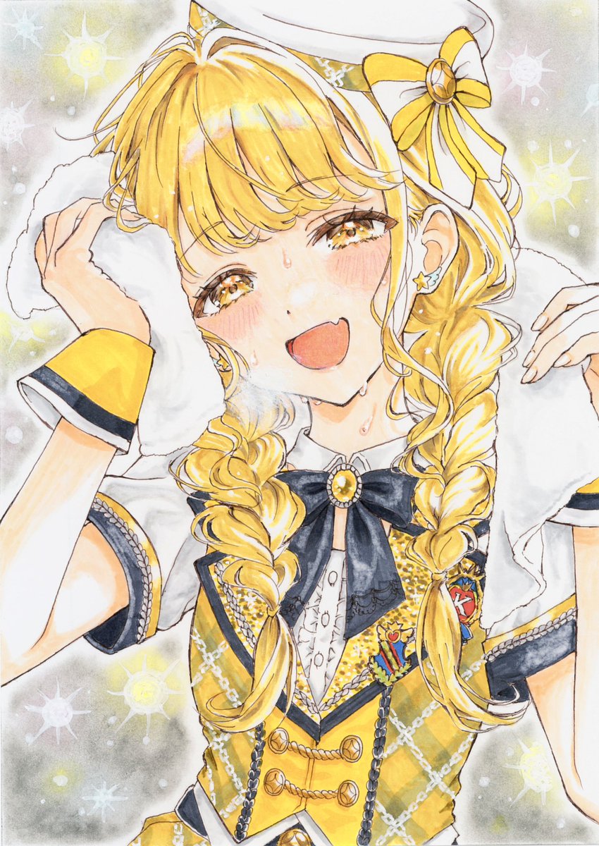 aanyomaru's tweet photo. 完成したことねちゃん全体像です！
GO MY WAY新衣装でのライブ直後をイメージして描いています✨

🔨ヤフオクに出品いたしました🎨
詳細は【プロフィール欄のリンク🔗】
よりご確認ください。
⏳7/5（日）21:45 終了予定

よろしくお願いします🙇‍♂️

#藤田ことね #イラスト #ヤフオク出品中 https://t.co/sEFIcJEOmC