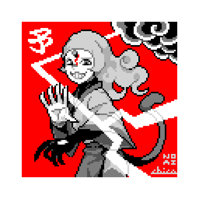 chicopiyo's tweet photo. #bakuiukabFA　#pixelartㅤㅤㅤㅤ 
予言の神 https://t.co/lxpcyofSyO
