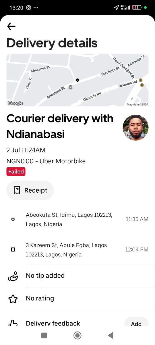 bummyceci's tweet photo. Dear @Uber please kindly see into this situation between myself and one of your rider

I paid him for delivery fee and also he collected another fee from my customer and then cancelled my trip
He has since then refused to pick his call
Below is his picture and details https://t.co/ulMyLSdICG