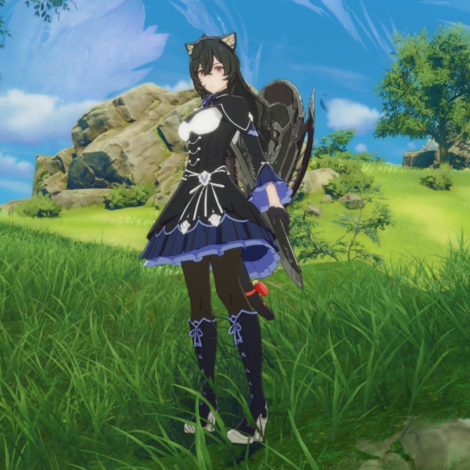 toshi_koi's tweet photo. サブの子をちょこっとイメチェン。
髪型を変えて武器のスキンをブラックメイドに。これだけでも随分印象が変わりますね☺ https://t.co/zdwuyj0tMd