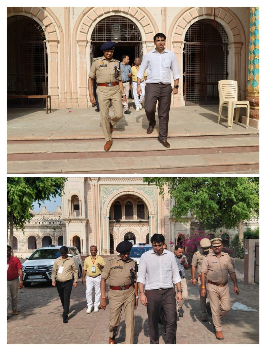 dm_hathras's tweet photo. उत्तर प्रदेश शिक्षा सेवा चयन आयोग, प्रयागराज द्वारा आयोजित तीन दिवसीय उत्तर प्रदेश शिक्षक पात्रता परीक्षा (यूपी-टीईटी-2026) के प्रथम दिवस पर जिलाधिकारी अतुल वत्स एवं पुलिस अधीक्षक चिरंजीव नाथ सिन्हा ने पी.बी.ए.एस. इंटर कॉलेज परीक्षा केंद्र का निरीक्षण किया। अधिकारियों ने स्ट्रांग रूम, सीसीटीवी कंट्रोल रूम एवं सुरक्षा व्यवस्थाओं का जायजा लेकर परीक्षा को निष्पक्ष, पारदर्शी एवं शांतिपूर्ण ढंग से संपन्न कराने के निर्देश दिए।

@InfoDeptUP @CMOfficeUP @UPGovt @ChiefSecyUP
@Uppolice @dm_hathras
 
#Hathras #UPTET2026 #UPTET #FairExams #UttarPradesh #UPNews #GoodGovernance