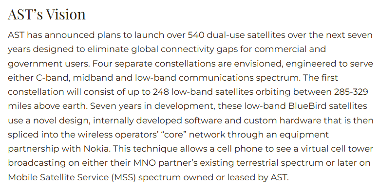 SpacBobby's tweet photo. $ASTS - AST SpaceMobile's vision is to launch 540 dual-use satellites over the next 7 years.

This company will be a cash flow machine in a few years! 😎

- Hennessy Funds https://t.co/Zh3e7kImo8