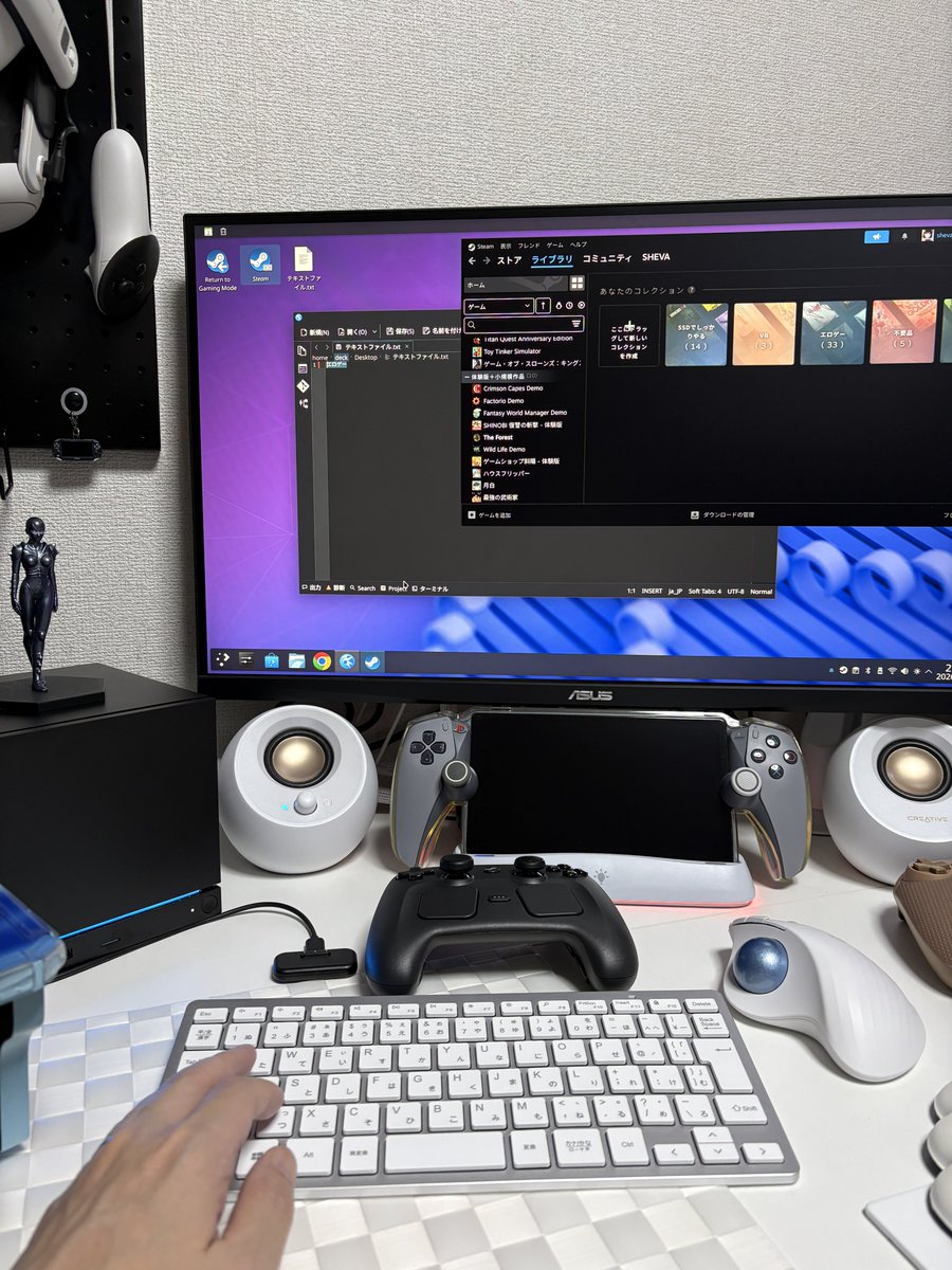 SHEVA_BSAA's tweet photo. SteamMachine
デスクトップモードでパソコンっぽい作業をば。
LinuxOS初めて使ったけど、別にWindowsと大して変わらんね。
「全然別物だから初心者は手を出すな」的なpost見たんだけど、大袈裟なんだよ本当😅 https://t.co/mWkamR9Z9G