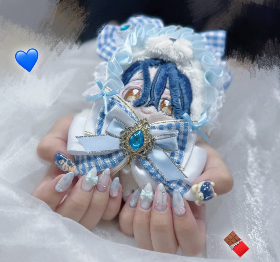 b8lvv's tweet photo. ないちゅーに向けて🍮💙
ちとぬさん初めてのお出かけはわたしのネイル同行でした😸👈🏻WWW

 #いつぬいが見られるタグ https://t.co/FemVaU3DST