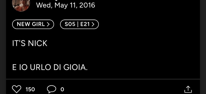 _deadgrlwalking's tweet photo. i miei commenti su TV time passano da sclerare per new girl ad insultare le serie CW dei supereroi da piangere per this is us a commentare fiction rai e skam Italia 

Mi mancherà ❤️ https://t.co/sFUGymgjhx