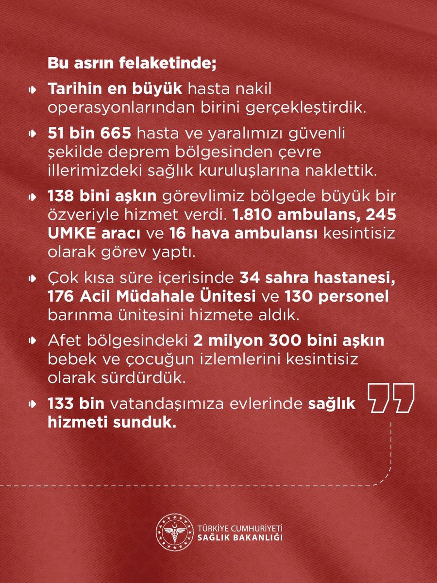 saglikbakanligi's tweet photo. Sağlık Bakanımız Prof. Dr. Kemal Memişoğlu, "Depremlerde Sağlığın Korunması – Deprem Acil Durum Yönetimi Yoluyla Sağlık Güvenliğinin Güçlendirilmesi" konulu DSÖ Bakanlar Konferansı’nda açıklamalarda bulundu. https://t.co/nv6dEQLyjY