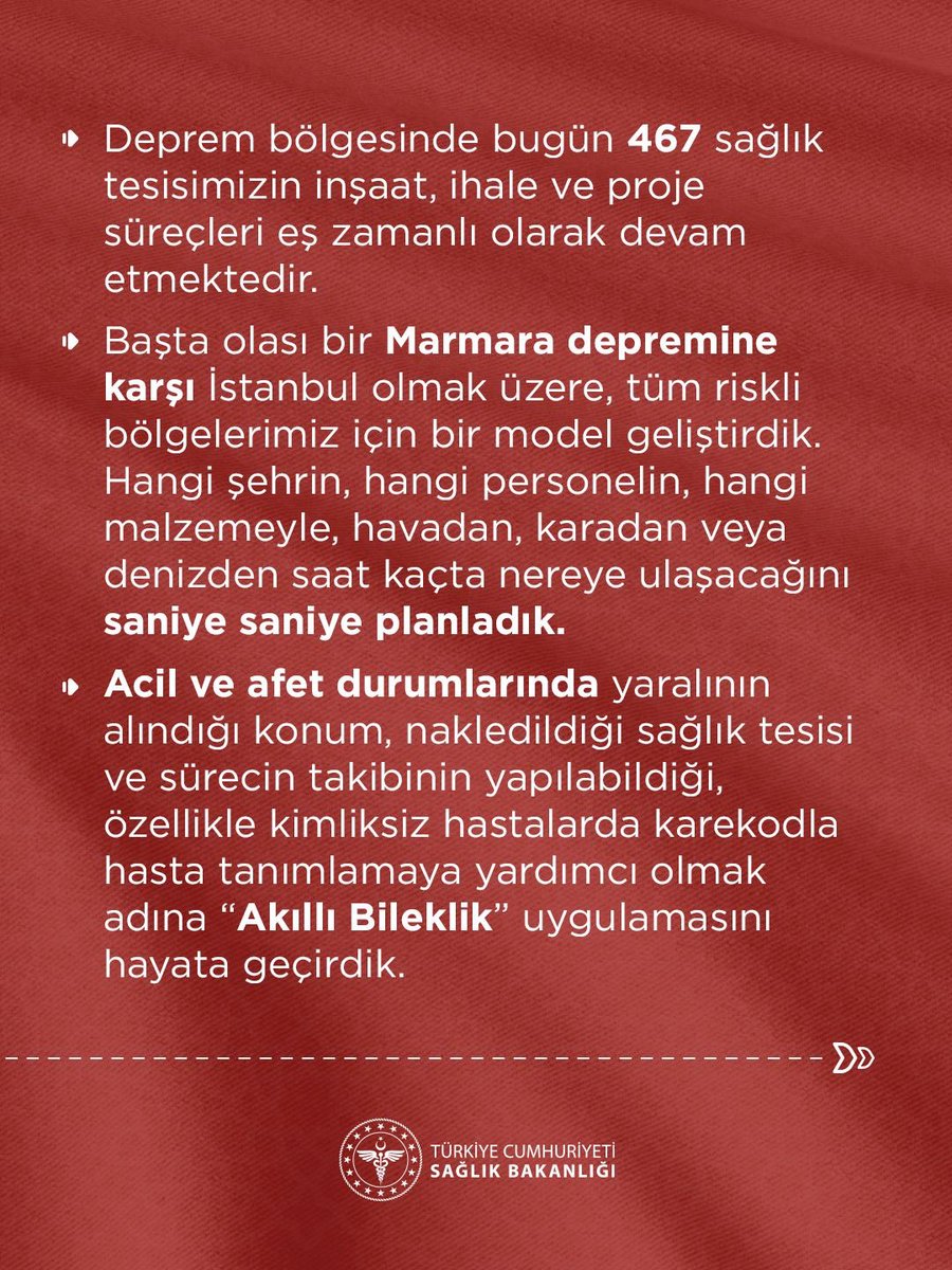 saglikbakanligi's tweet photo. Sağlık Bakanımız Prof. Dr. Kemal Memişoğlu, "Depremlerde Sağlığın Korunması – Deprem Acil Durum Yönetimi Yoluyla Sağlık Güvenliğinin Güçlendirilmesi" konulu DSÖ Bakanlar Konferansı’nda açıklamalarda bulundu. https://t.co/nv6dEQLyjY