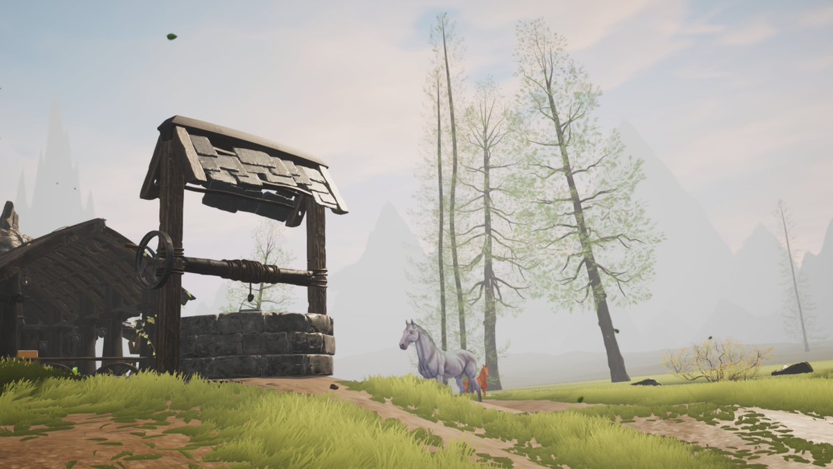 trynbee's tweet photo. 馬がいるチルワ にて
 #VRChat_world紹介 https://t.co/LiYhc12Yk5