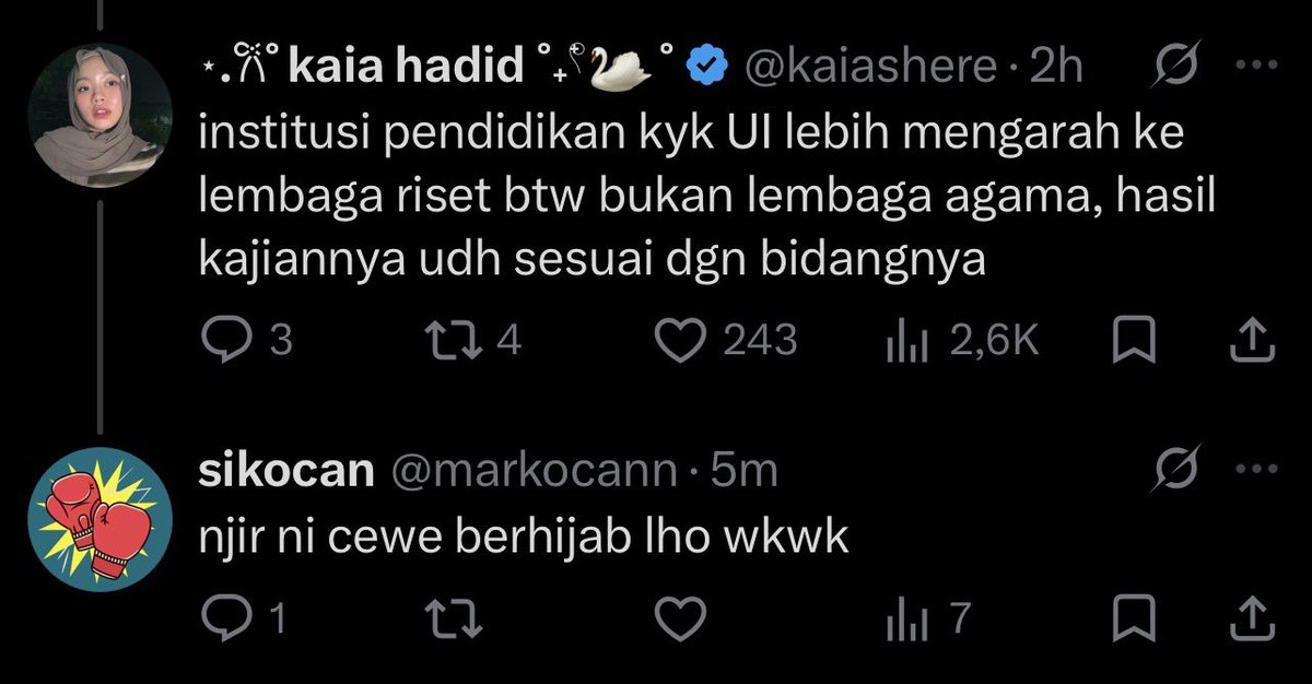 kaiashere's tweet photo. terus kalo gue berhijab KENAPEEEEEEEE https://t.co/Rq2KBSwq3z