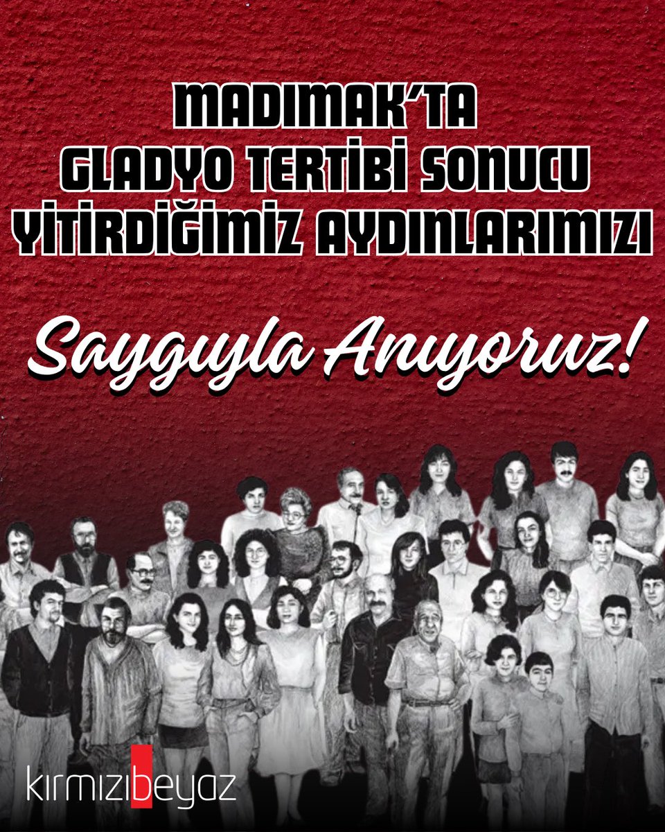 kbdergi's tweet photo. 33 yıl önce bugün, Madımak’ta, Amerikan gladyosunun hain tertibi sonucu yitirdiğimiz aydınlarımızı saygıyla anıyoruz.

Anıları Türkiye’nin birliği ve bağımsızlığı mücadelesinde yaşıyor.

#Unutmadık https://t.co/VLzs6dcGBB