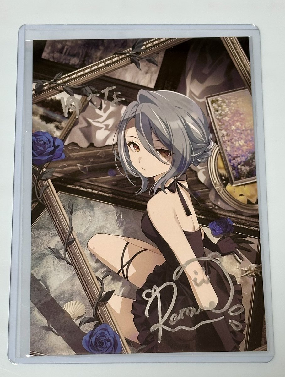 d_yusana's tweet photo. らむちのポスカ届いた！！
書いてくれてありがとう〜
 #白波らむね https://t.co/QOeVm8cz4W