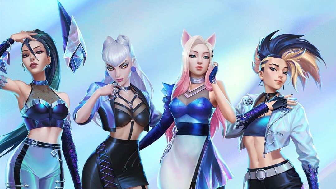 npomvtt's tweet photo. 🚨 ELAS ESTÃO VOLTANDO! Segundo rumores, K/DA fará um comeback em novembro com a formação completa, após 6 anos sem lançamentos.

O grupo é composto por Ahri (Miyeon do i-dle), Akali (Soyeon do i-dle), Evelynn (Madison Beer)
e Kai'Sa (Jaira Burns). https://t.co/fMEOAa47cB