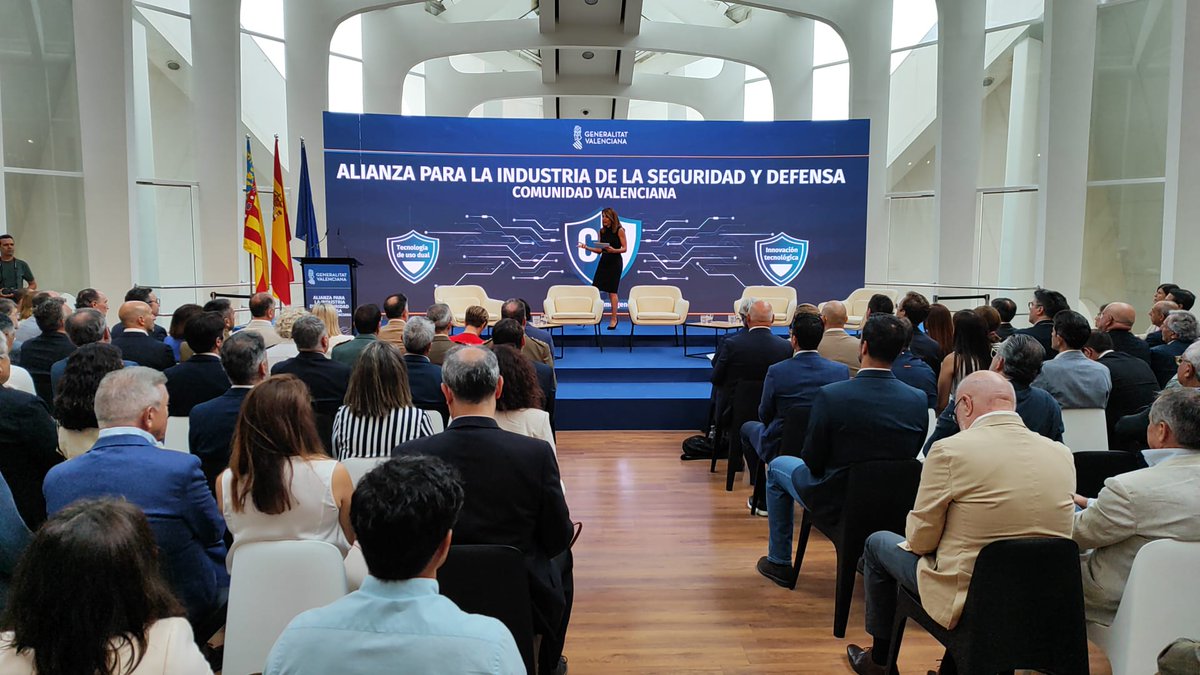COIICV's tweet photo. ➡️ El COIICV ha estado presente en la presentación de la Alianza Valenciana por la Defensa y la Seguridad, el nuevo marco con el que la @generalitat una inversión de 100 millones de euros para el Plan Estratégico de la Industria de la Defensa de la Comunitat Valenciana. https://t.co/8eQmwVE0iI