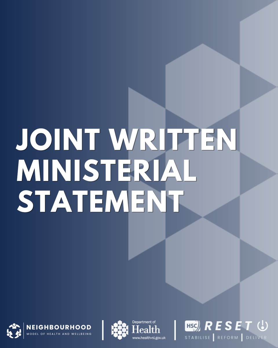 healthdpt's tweet photo. The Health and @Justice_NI Ministers have made a joint Written Ministerial Statement to the Assembly about the decision not to proceed to establish a Regional Children and Families Authority at this time. 

🔗 More info: https://t.co/76gpA5Kuq6 https://t.co/5XDCvRuryU