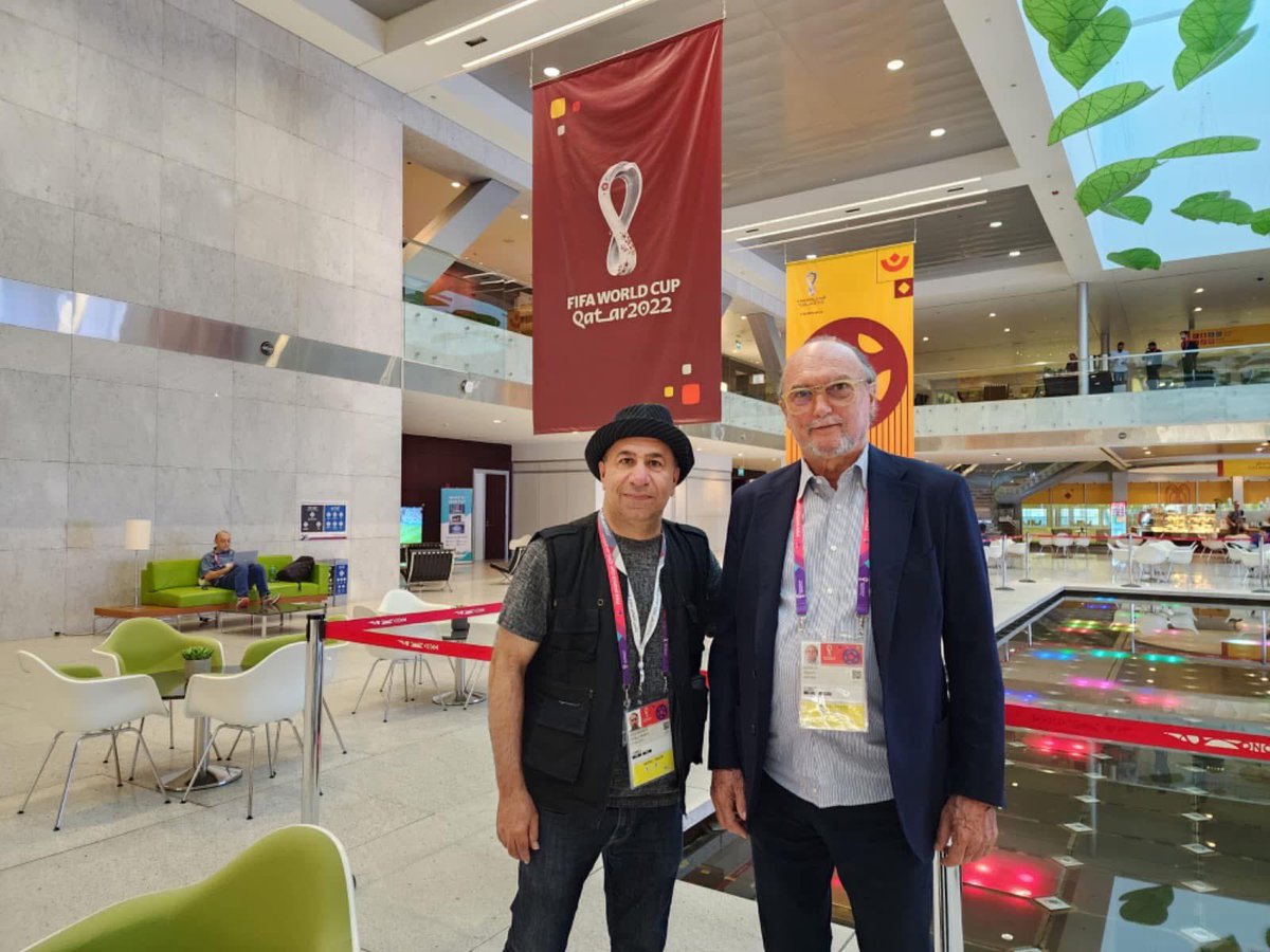 RAlokaby's tweet photo. World Sports Journalists Day is observed annually on July 2 to recognize the dedication and contributions of sports journalists reporters photographers and who bring sporting moments and stories to audiences around the world. photos with the President of AIPS Giani Merlo https://t.co/WMKjgKfVP7