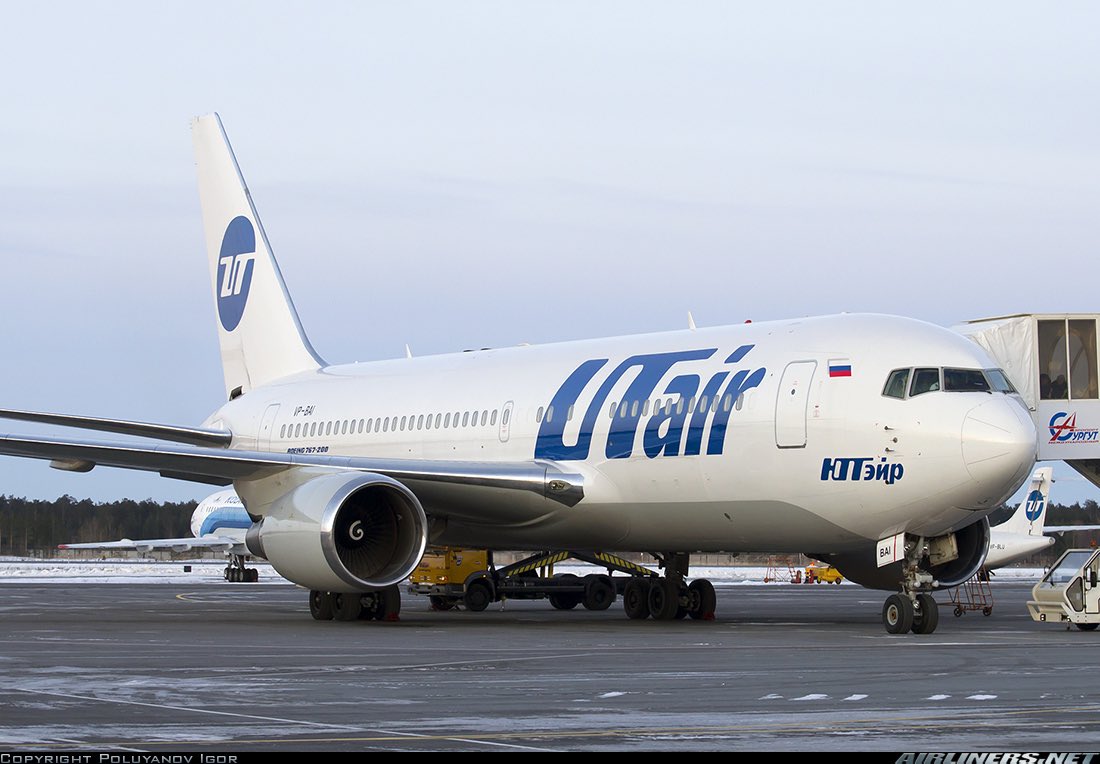 ClassicsPlanes's tweet photo. A UTair Aviation B767-200 seen here in this photo at Surgut Russia in November 2012 #avgeeks π·- Poluyanov Igor https://t.co/dTcKw4kLHT
