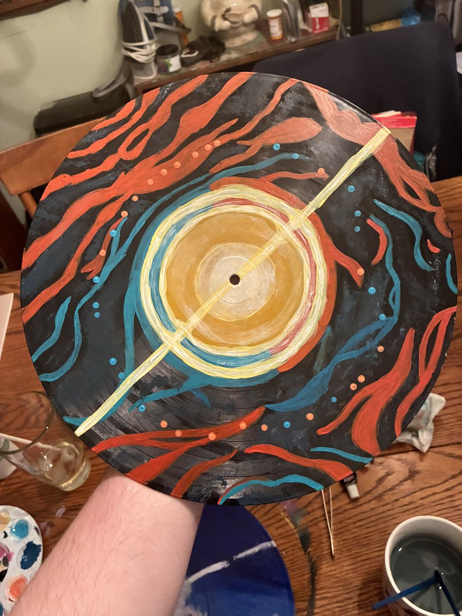 cybonicsocks's tweet photo. painted some old vinyls to be lost for a while and stranded themed :)
#redvox https://t.co/E4e1C2LMxt