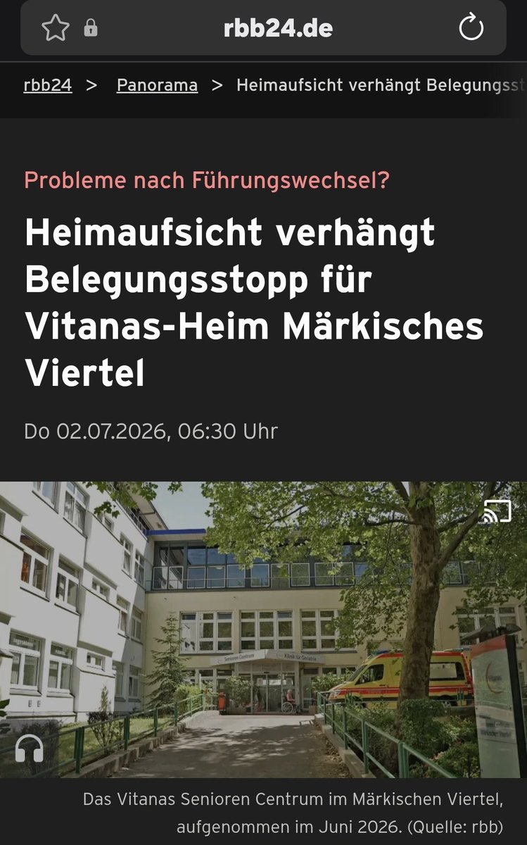 _richtig_falsch's tweet photo. Wird immer besser in Berlin

"Bewohner haben keinen Anspruch auf Kostenerstattung, wenn Leistungen nicht erbracht werden."

"Die Ursache sind schwerwiegende Pflegemängel, wie die Heimaufsicht rbb24 Recherche bestätigt. Sie führt 14 Punkte an. Darunter sind: schlechte Wundversorgung, fachlich schlechter Umgang mit Gewichtsverlust, eine fehlende Notrufklingel und grundsätzlich schlechte Versorgung der Bewohnenden."

.