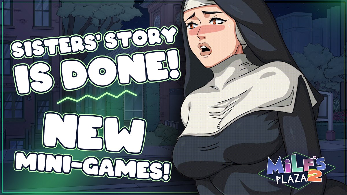 TopHouse_Games's tweet photo. Devlog: Major progress on MILF's Plaza 2

Hi everyone!
Today, we want to share a fresh development update for MILF's Plaza 2. Over the past two months, the team has been actively working on one of the major story blocks, the Sisters route.

This storyline has now reached its final part, which is an important milestone for the project: with it, the game is now about one-third complete. We have finished a large amount of content, added new scenes, art, backgrounds, minigames, and pushed the story further.

What has already been done:
6 new animations
new art and sprites
new backgrounds
Shootout minigame
Digger minigame
several small additional activities
a large amount of new text
the final part of the Sisters route

This is one of the biggest development updates for the project so far. We are happy to have completed such a large part of the game and can now move on to the next storylines and new content blocks.

Thank you to everyone who follows MILF's Plaza 2 and supports the project. Add the game to your wishlist so you do not miss future news and the release!

https://t.co/1zBoeiYYcK