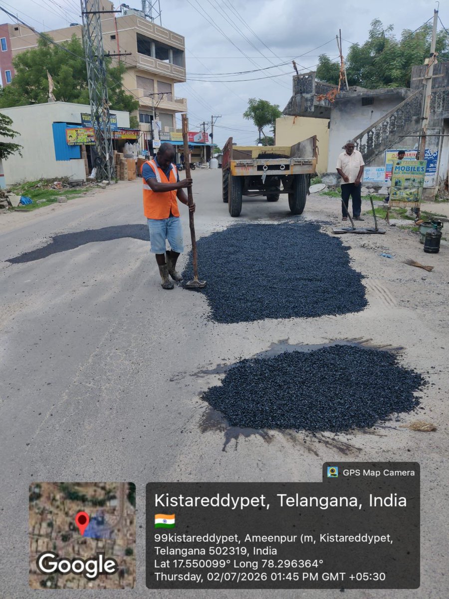 AE268269270's tweet photo. @sai_koushika @CMC_Offcl @GummallaSrijana @MC_Cyberabad Dear citizen,
Attending patchwork with BT at the said location to avoid inconvenience pl https://t.co/kyPhnBRnFi