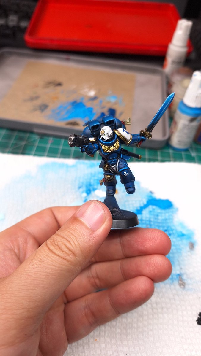 cheese_kra52363's tweet photo. Good progress of Ultramarines Vanguard Veterans!

#warhammer40k
#warhammercommunity https://t.co/kWlqbLGj7Q