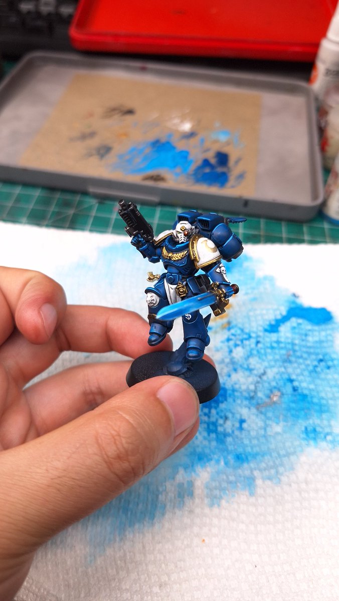 cheese_kra52363's tweet photo. Good progress of Ultramarines Vanguard Veterans!

#warhammer40k
#warhammercommunity https://t.co/kWlqbLGj7Q