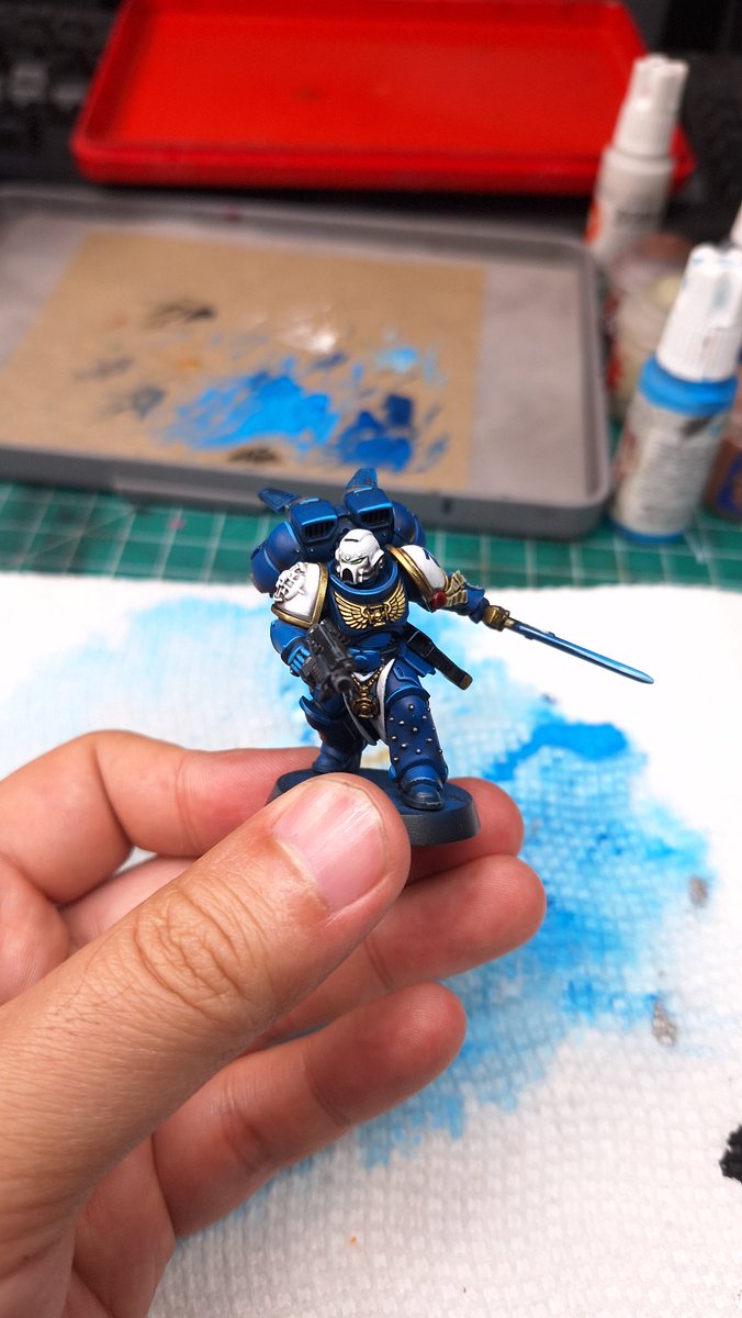 cheese_kra52363's tweet photo. Good progress of Ultramarines Vanguard Veterans!

#warhammer40k
#warhammercommunity https://t.co/kWlqbLGj7Q